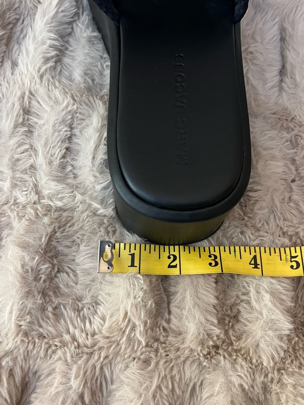 Marc Jacobs Black womens Floral Embroidered platform Slides size 9.5 - Picture 8 of 10